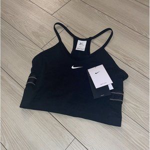 Nike Pro DRI-FIT Womens Shelf Bra Crop Tank Racerback DD6304 S Small Black New